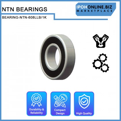 NTN 608LLB/1K Single Row Deep Groove Ball Bearing 8mm x 22mm x 7mm